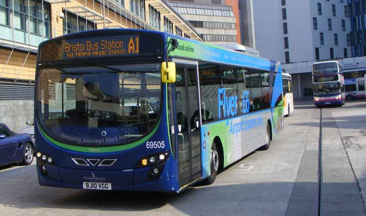 First Bristol Volvo B7RLE Wright Flyer 69505